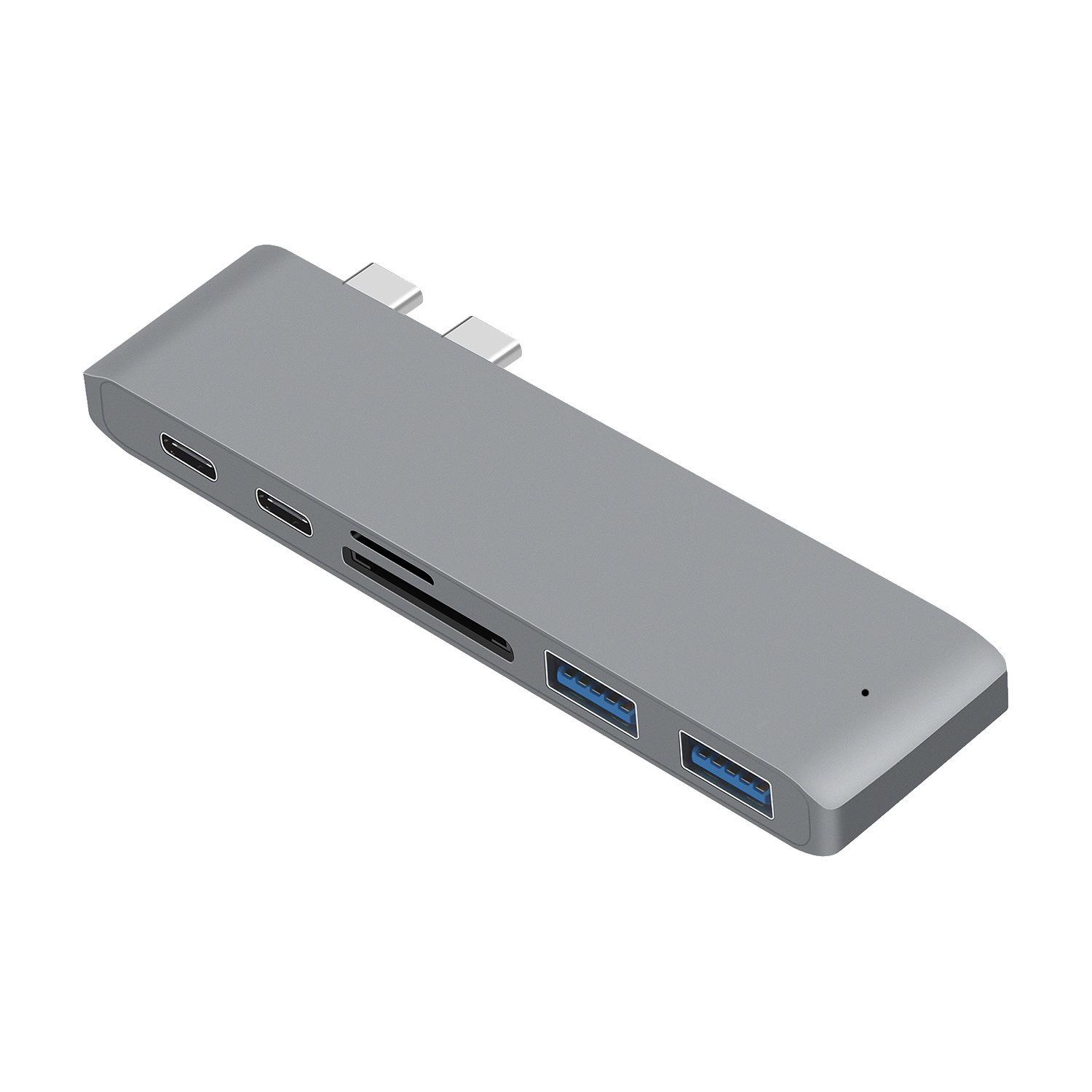 Док-станция USB-C 7-в-2: Многофункциональный концентратор и расширитель для Mac