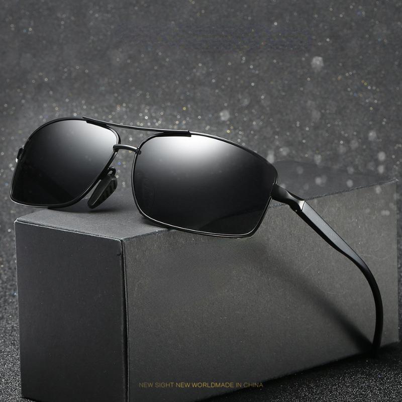 Polarized Sunglasses For Men Women Classic Rectangle Double Beam Sun Glasses Luxury Brand Design Driving Shades Eyewear Uv400