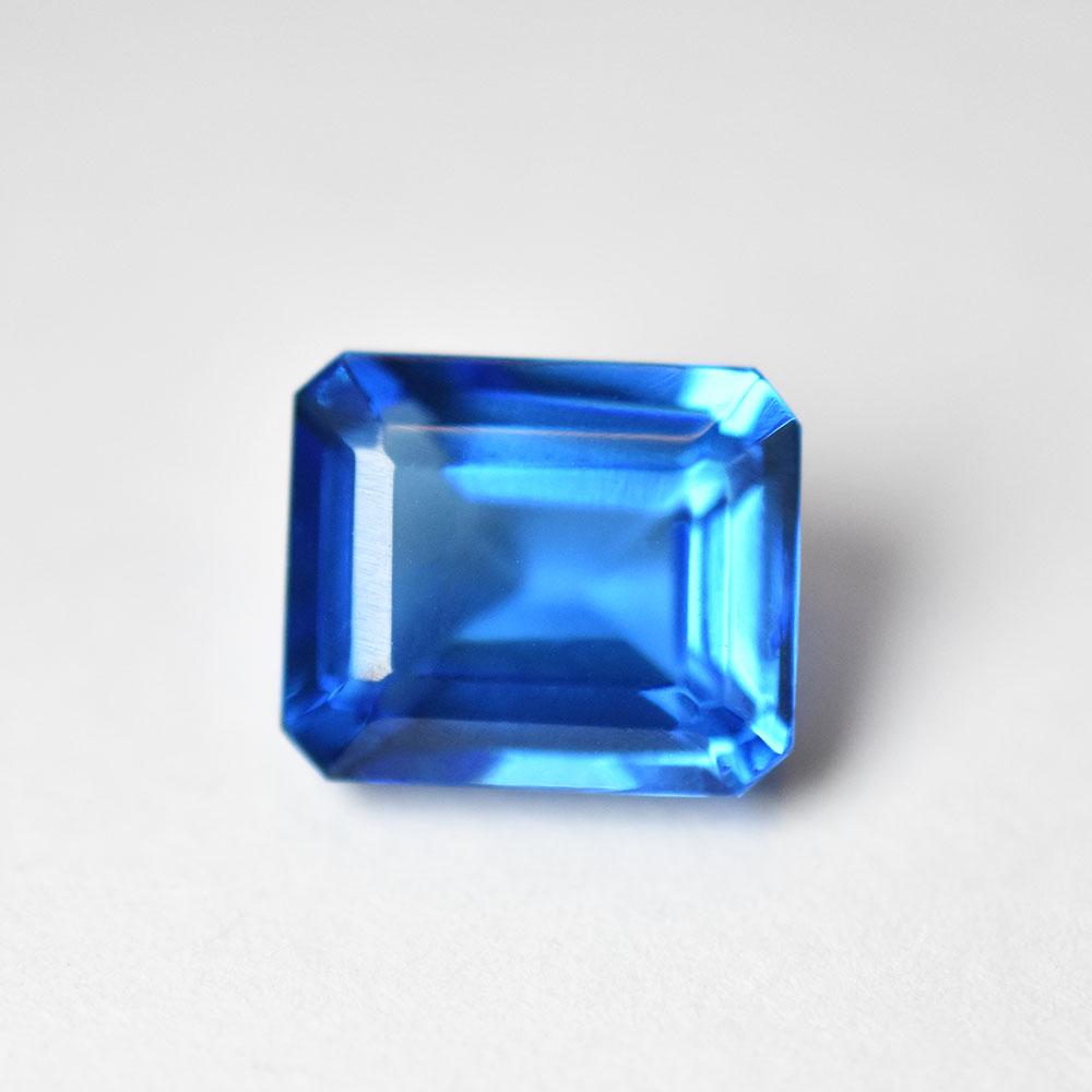 Natural Blue Tanzanite Loose Gemstone Emerald Cut 7.20 Ct for Jewelry Making and Gem Collections