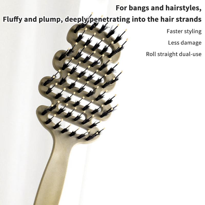 

Практичный полой расческа для массажа кожи головы, придающий форму, определяющий пушистый уход за волосами, щетка для укладки, расческа для волос, локоны, инструменты для укладки 20*7.3cm