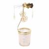 1pcs  Silver Gold Candlesticks Rotating Romantic Rotation  Carrousel Tea Light Candle Holder Dinner Wedding Bar Party