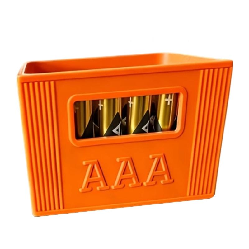 Battery Storage Box Beer Crate Type Battery Organiser With Stackable Design Stores 20 2A Or 30 3A Batteries Box