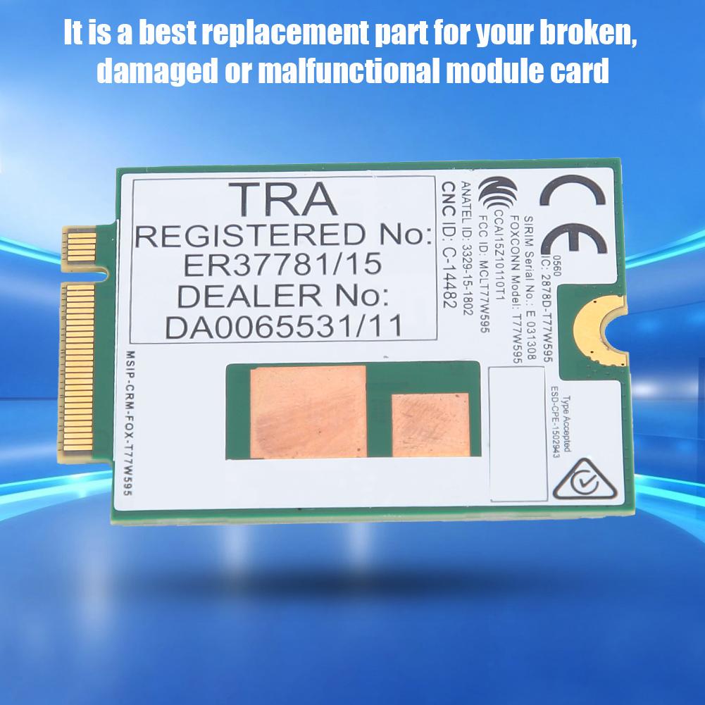 T77W595 4G Module Network Card FDD LTE 150M NGFF Interface for HP EliteBook 840 G3 Notebook PC