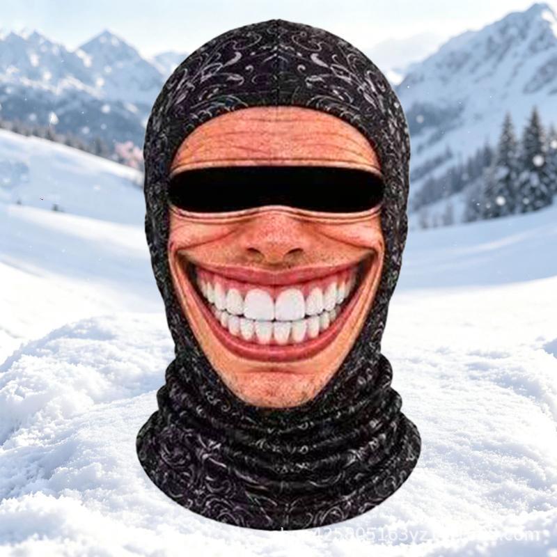 Funny Realistic Face Ski Mask,Old Man Ski Mask Funny Realistic Face ,Novelty Winter Face Cover For Skiing Parties