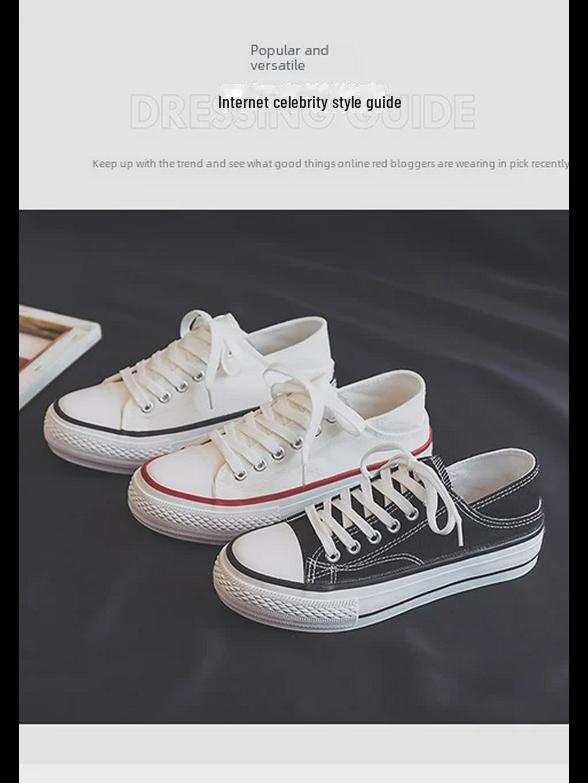 Women's Black Canvas Platform Sneakers: Korean Style, Breathable, Height-Increasing, Summer Casual Shoes N612