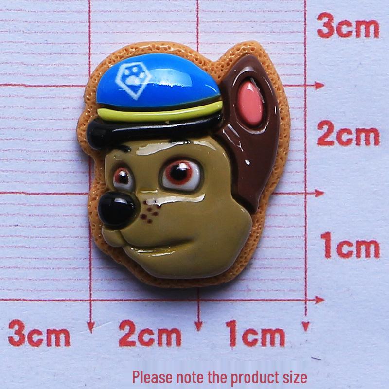 Glossy Puppy Cookie Cartoon DIY Cream Resin Shoe Buckle Ornaments