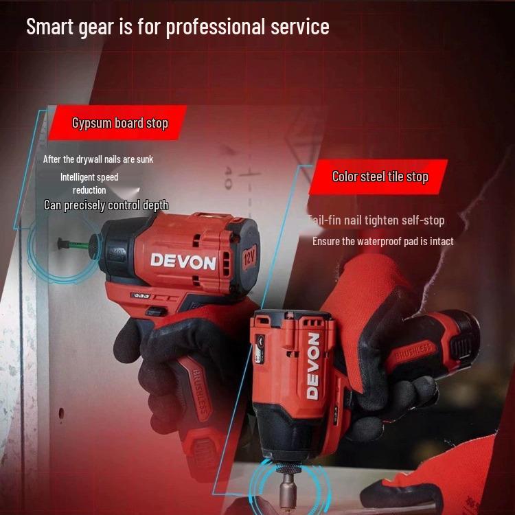 High Torque Rechargeable Brushless Impact Driver 5767-Li-12