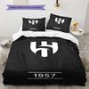 Al-Hilal Saudi FC Pattern Bedding,Quilt Set Quilt Cover Pillowcase Home Birthday Gift(1 * duvet cover + 2 * pillowcase, without core)