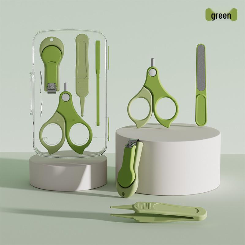 

Безопасный набор детских кусачек и ножниц для ногтей - Защита от защемления для новорожденных и маленьких детей