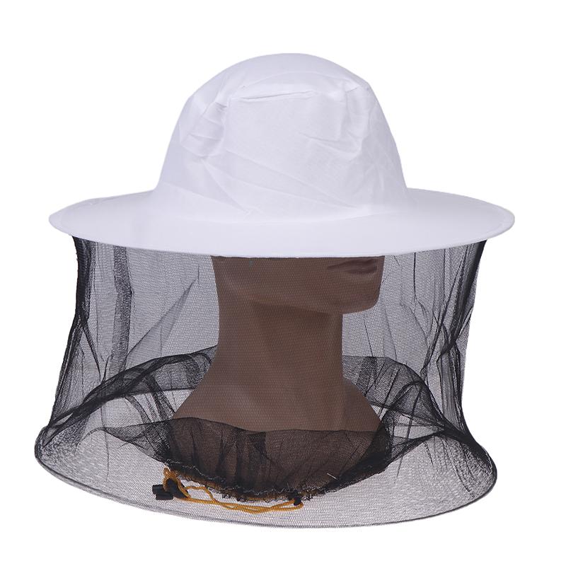 1Pc Beekeeping Protective Bee Hat Anti Bee White Hat-Veil Combo Bee Hat Bug Mesh Mask Beekeeping Protection Beekeeper