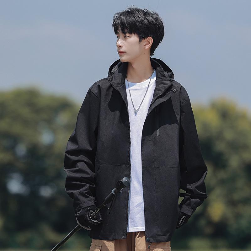 

2024 Ветрозащитный дышащий костюм для альпинизма для мужчин и женщин - Весенне-осенний парный стиль L