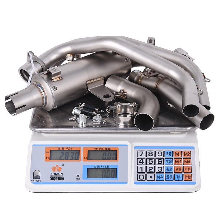 Compatible Exhaust Pipe Front & Rear Sections for ZY350GS-2 Kove 350RR Motorcycle
