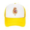 King of Spain Coat of Arms Sun Hats FeUnisex Unisex Mesh Trucker Hat Breathable Print Hiking Fishing Baseball Caps Birthday Present