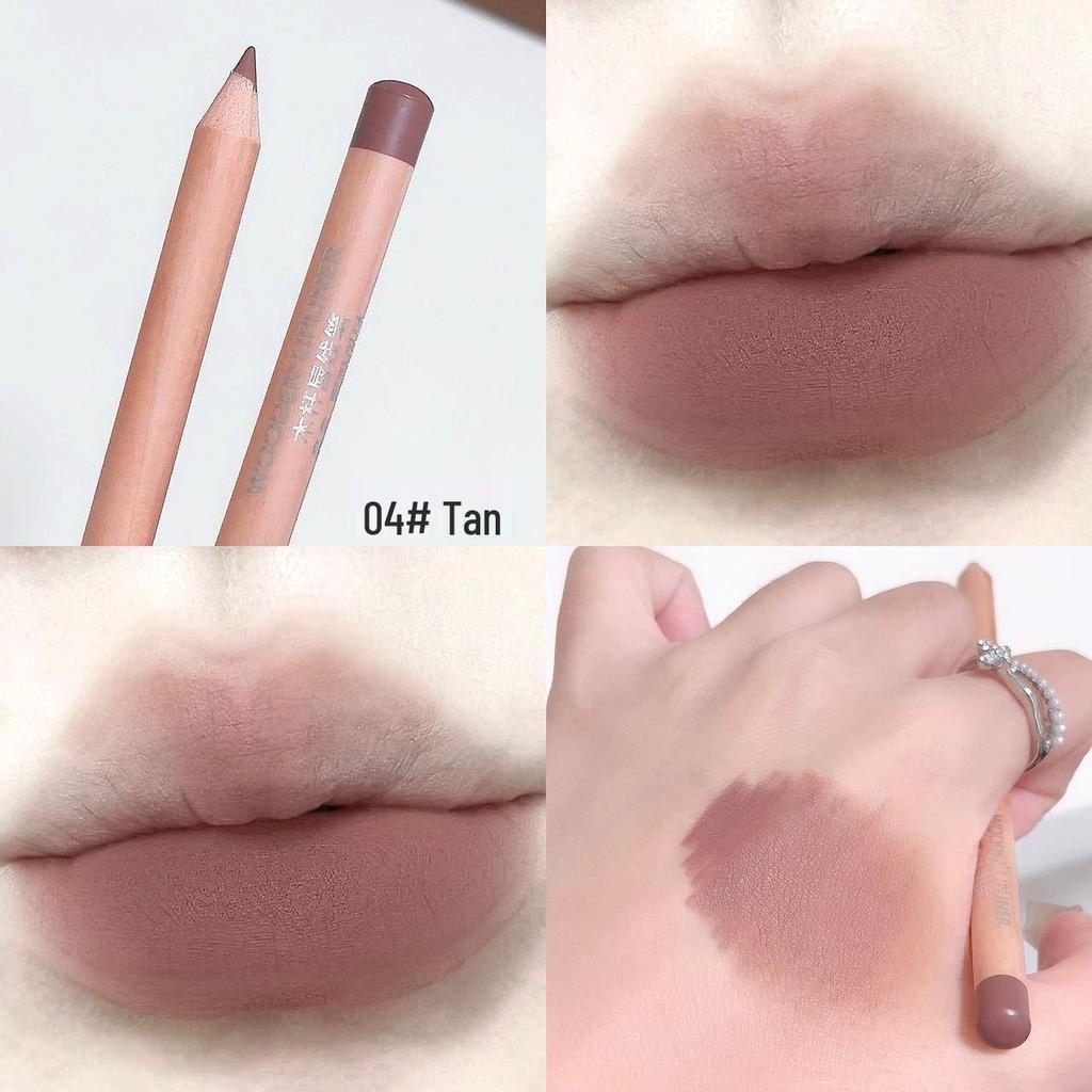 Sweet Mint Lip Liner Pencil - Matte, Waterproof, Natural Nude for Plump Lips