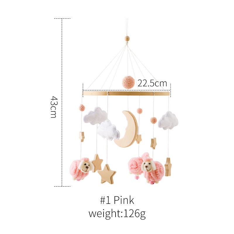 Rotating Crib Mobile: Newborn Baby Sleep Aid & Educational Rattle Toy