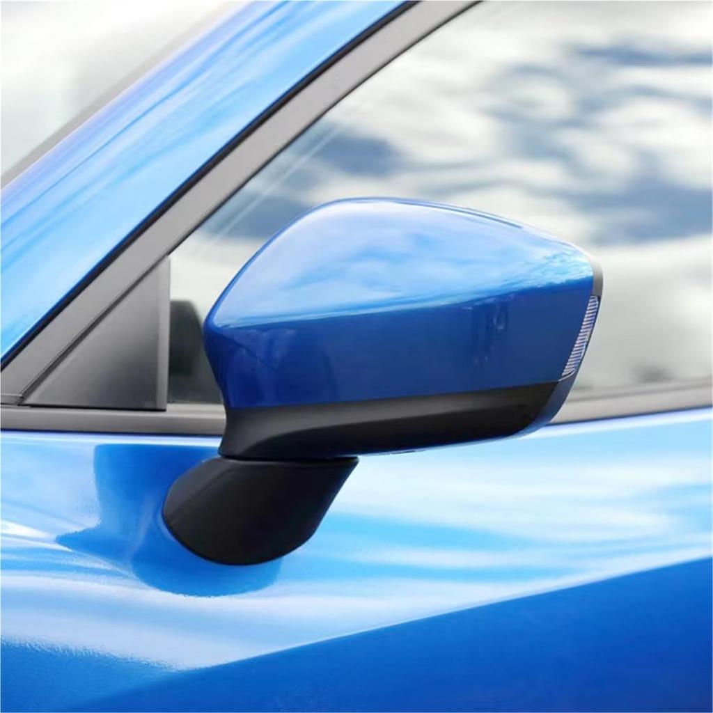 Door Wing Mirror Cover Mazda CX5 CX-5 2012-2014 Rearview Mirror Cover Case Shell Lid Side Rearview Mirror Cover (L Black)