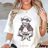 Vintage Cowboy Frog T Shirt Retro Western Wild West Animal Vintage Graphic Comfortable Versatile Casual Streetwear