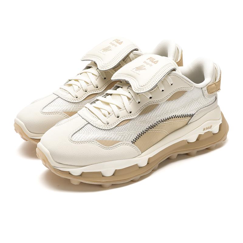 Fila KM2 Fashion Versatile Daily Low-Top Casual Shoes Women Sneaker White Brown F12W433105FPW