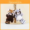 Lovely Raccoon Plush Toy Keychain Stuffed Panda Doll Perfect For Gifting