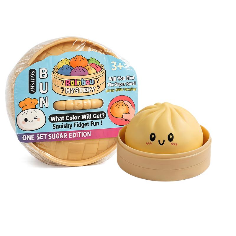 Weicher Brötchen-Knödel Squishy Stressabbau Quetschspielzeug Kawaii Jumbo Dampfbrötchen Dekompressionsspielzeug Geschenk für Kinder Erwachsene
