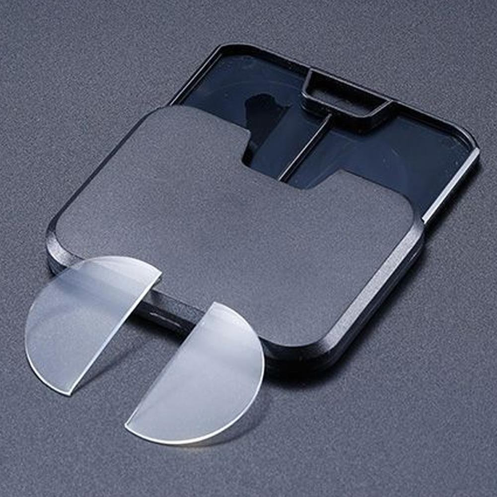 2pcs Stick-on Reading Glasses Lens Liquid Silicone Bifocal Presbyopic Lenses Magnification Bifocal Lenses +100 To +350