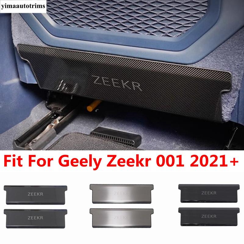 Pannello Copri Schienale Sedile Posteriore Anticalcio Pannello Telaio Rivestimento Per Geely Zeekr 001 - Accessori Interni in Acciaio Inossidabile