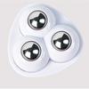 Yousheng 1 Set Ruota Universale Autoadesiva Forte Portante ABS 3 Perline Mini Pasta Pattumiera Fondo Girevole Puleggia Forniture per la Casa