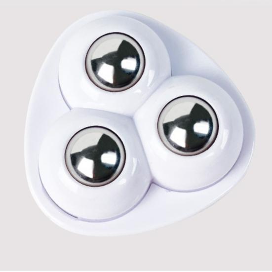 Yousheng 1 Set Ruota Universale Autoadesiva Forte Portante ABS 3 Perline Mini Pasta Pattumiera Fondo Girevole Puleggia Forniture per la Casa