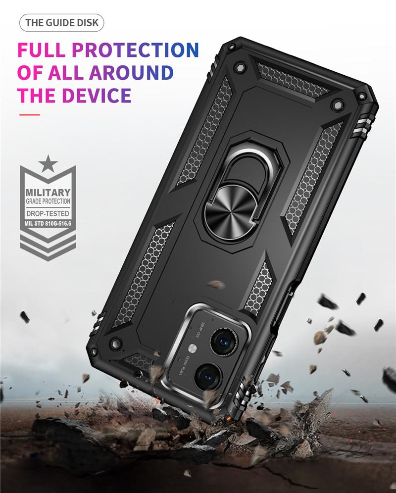 Pro Motorola Moto G54 Pouzdro Luxusní Pancéřové Nárazuvzdorné Pouzdro na Telefon Pro Moto G54 G 54 MotoG54 Auto Magnetický Kroužek Držák Zadní Kryt