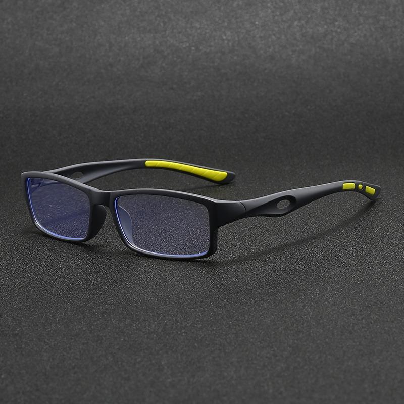 9pcs Fashion Reading Glasses Men's Women's Anti-blue Light Sports Square Reading Glasses Ultra Light and Comfortable Glasses