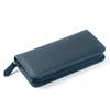 Top Layer of Cowhide Cowhide Pen Case Zipper Closure Card Holder Cowhide Pen Bag Large Capacity Vintage Pen Pouch