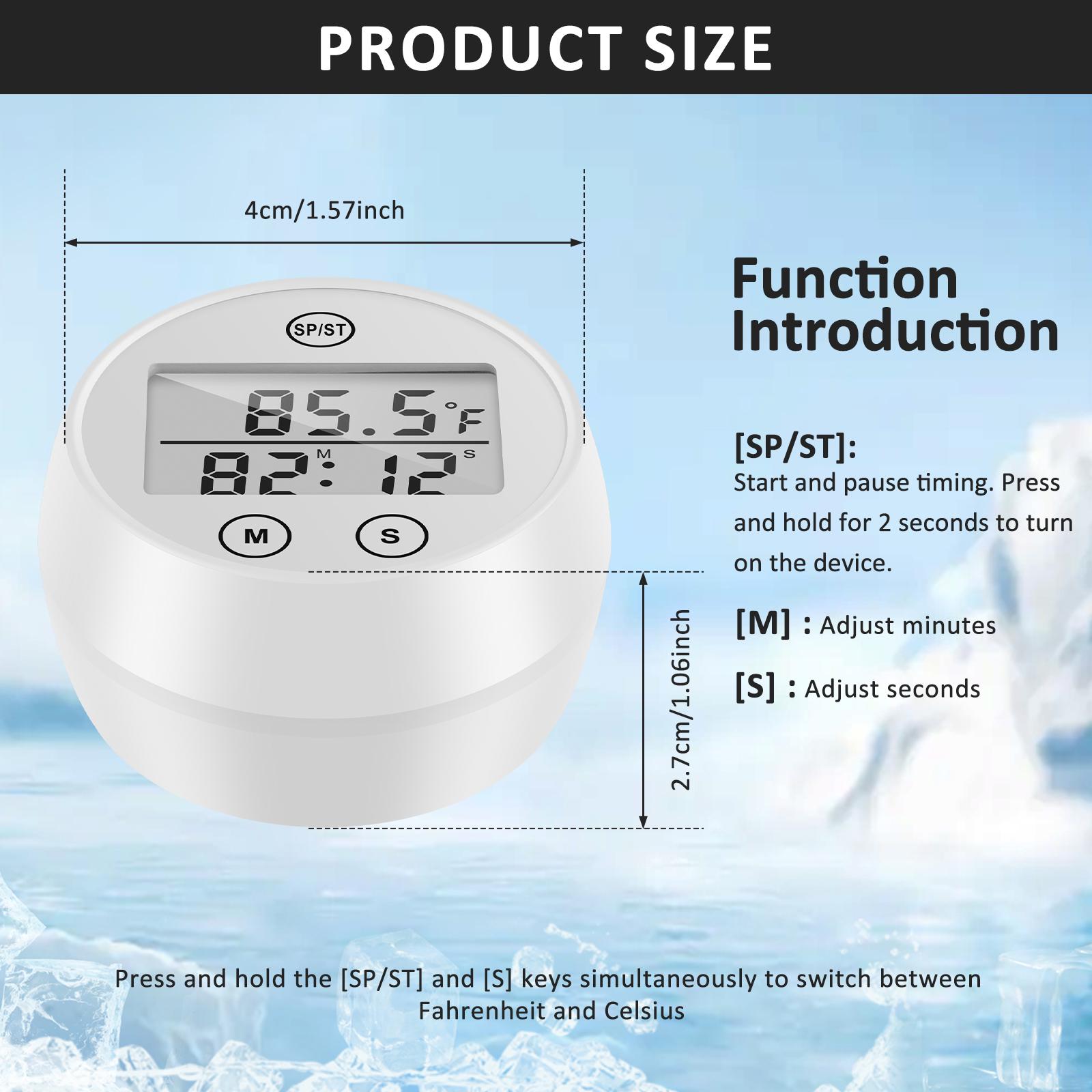 

Floating Digital LCD Temperature Sensor Gauge Outdoor Pool Thermometer Waterproof Home LCD Display Swimming Pools Spa Hot Tubs белый