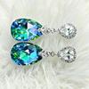 Fashionable, luxurious, and shiny women's hanging earrings - suitable for banquets, weddings, and parties to wear