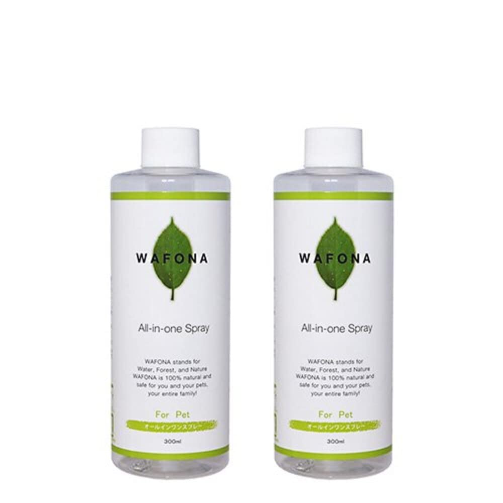WAFONA Set Rechargeable de pour Corps Entier et Désodorisant Tout-en-Un Spray, Bouteille, 300ml, 2, Soin, Désinfectant, (Fournitures pour chiens)