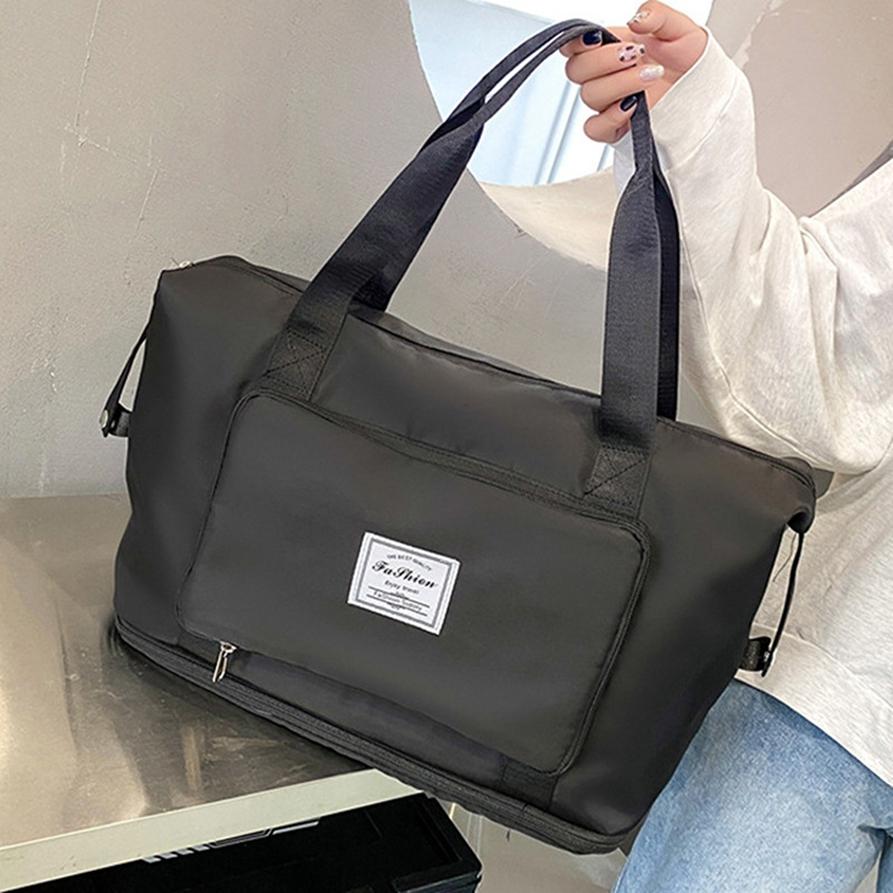 Składana i rozszerzana ręczna sportowa torba na siłownię na krótkie dystanse Torba podróżna do separacji na sucho i na mokro
