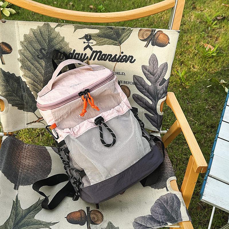 Schoolbag Lightweight Backpack Outdoor Lightweight Mountaineering Bag Travel Riding Small Backpack High Value Versatile Niche Leisure Bag