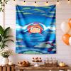 Ponyo Wall Tapestry Nordic Minimal Perfect for Living Room Dorm Wall Studio Wall Year-Round Hand Painted Style Gift for Friends & Family
