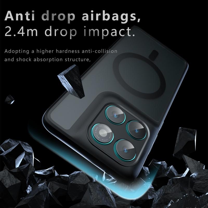 For Motorola Moto Edge 60 50 S50 G85 Pro Fusion Neo Stylus Case Matte Magsafe Drop-proof Built-in Airbag Non-yellowing Cover