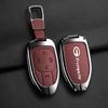 Goatskin Car Key Case Gac New Energy Trumpchi  Empow J11 J12 J13 J14 J15 J16 Gs8 Car Key Key Cover Zinc Alloy Leather Protec