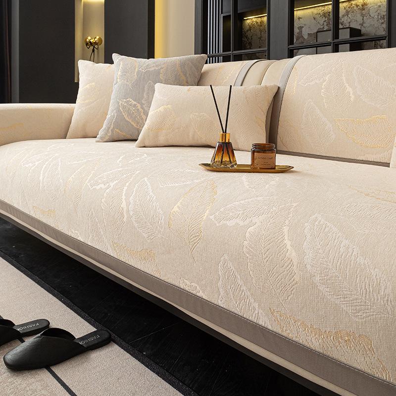 

2025 Высококачественный французский универсальный нескользящий чехол на подушку для дивана для всех сезонов 210cm x 110cm