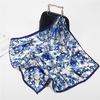 Blue and White Scarf Women Bandana Hijab Neck Scarves Satin Silk Print Bag 60x60cm Handkerchief Chic Shawl Headscarf Hair 2026