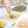 Multi-purpose Plastic Plates Transparent Conch Shell Shape Dish Fruit Plate, Cake Plate Snack Plate Dried Fruit Storage Plate