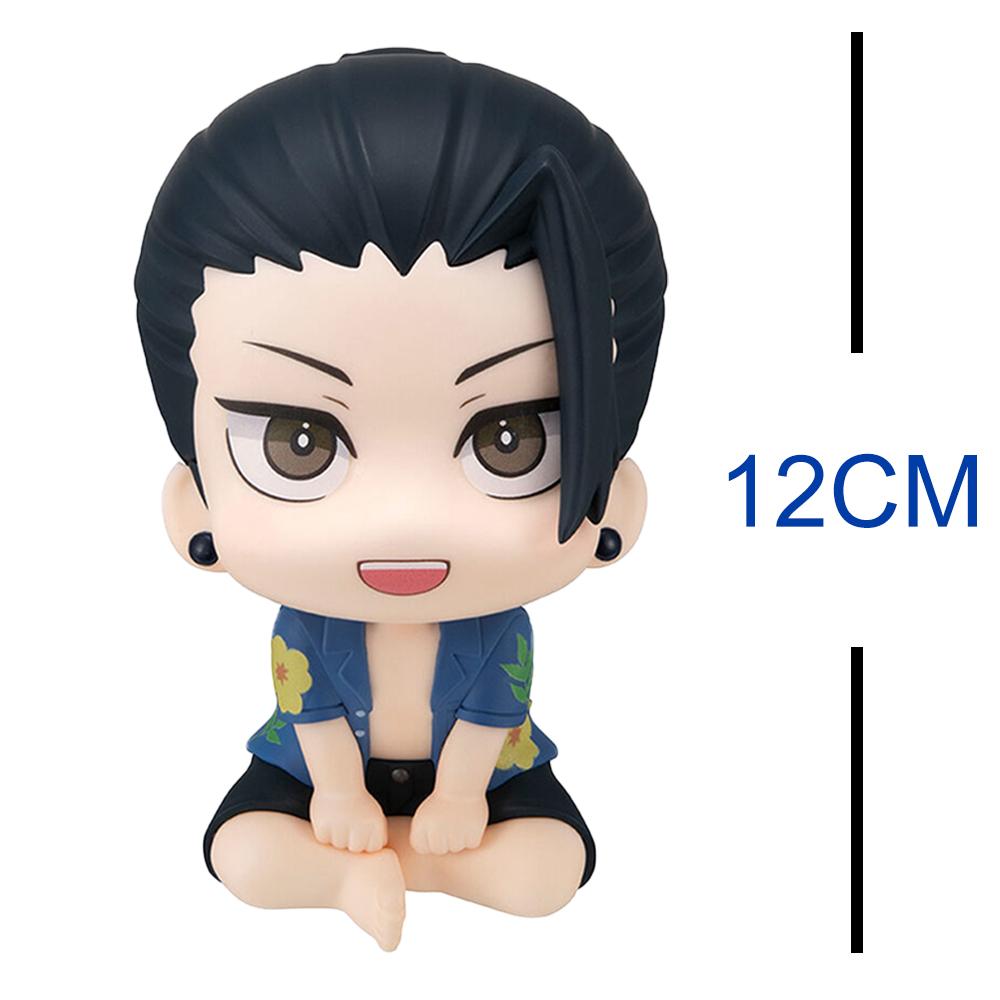 Anime JJK Figure Summer Gojo Satoru Action Figures PVC Mini Edition Models Geto Suguru Figurine JJK Beach casual wear Gifts 12cm