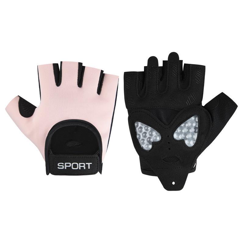 Sports gloves half finger ice silk breathable wear-resistant fitness gloves