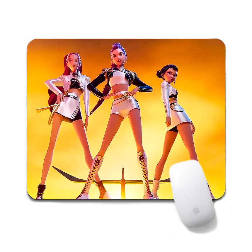 K-Pop Demon Hunters Women's Group Non-Slip Mouse Pad, 20x24cm