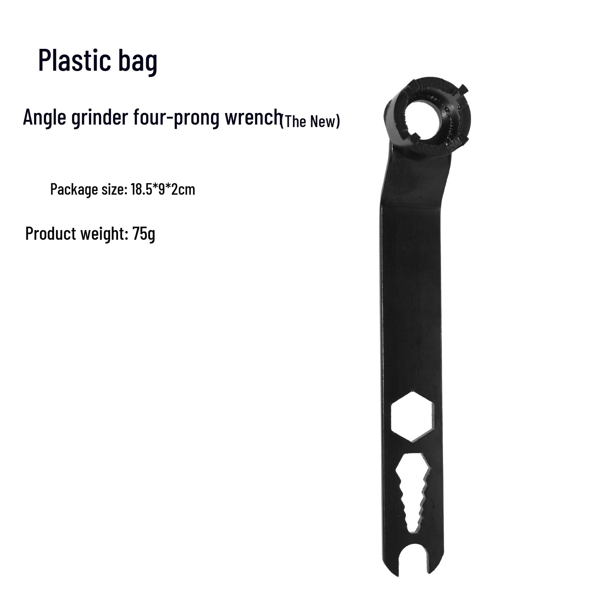 Four-Prong Universal Angle Grinder Labor-Saving Socket Wrench for Grinding Machine Assembly/Disassembly Four-Prong Angle Grinder Wrench (New Version)