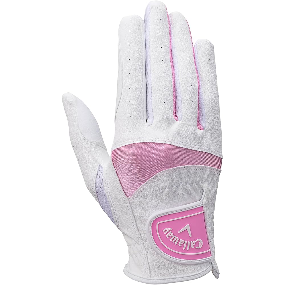 Callaway Solaire Dual Women s Golf Gloves White/Pink 18cm Size 18