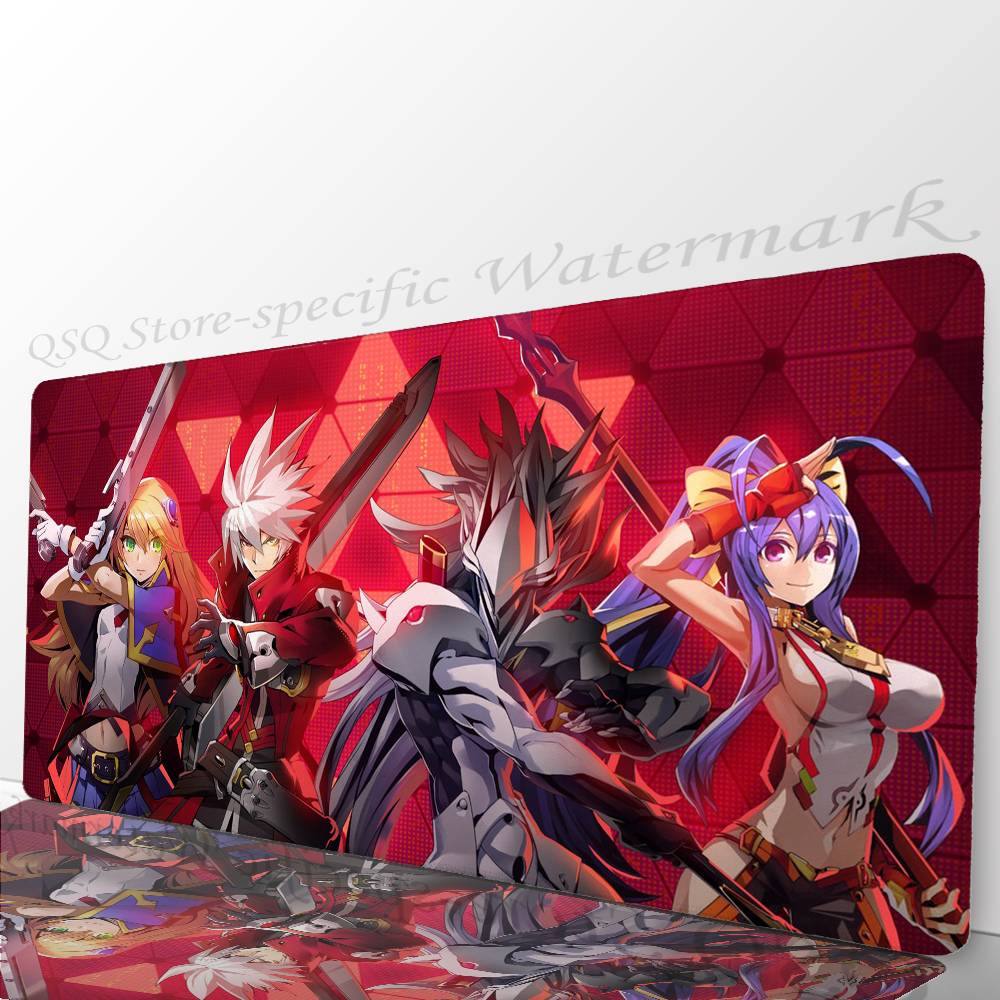 Anime Game B-BLAZBLUE Mousepad Non-slip Suitable For Office Computers Laptops E-sports Game Desk Mats XXL Keyboard