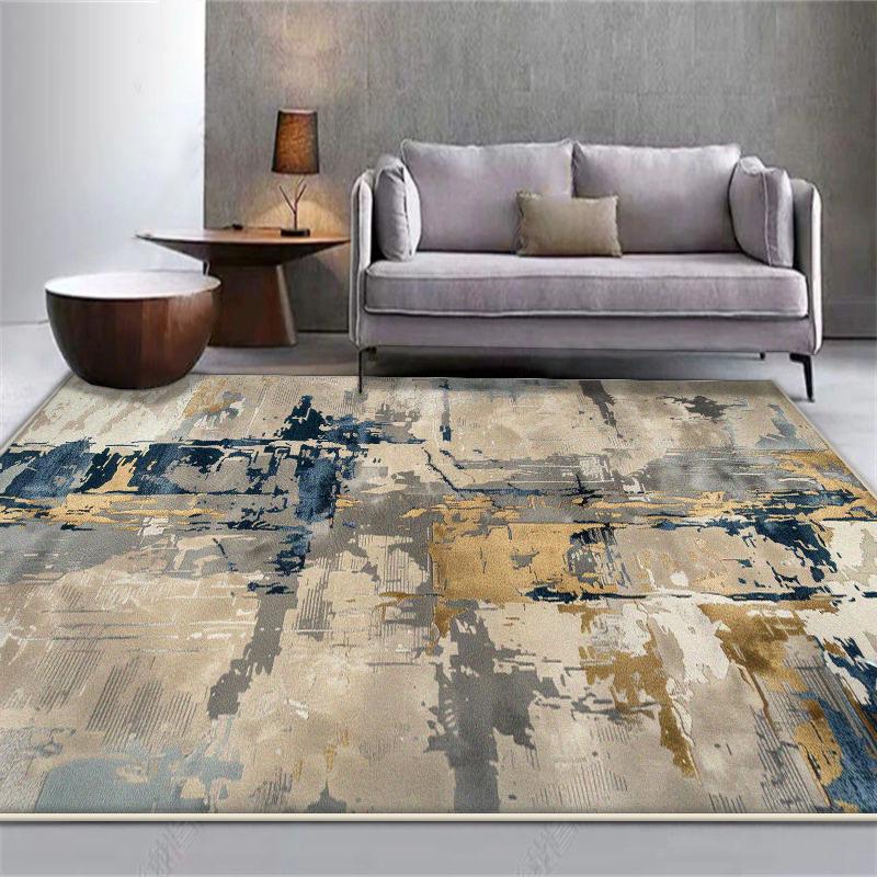 Nordic Abstract Carpet for Living Room Luxury Easy Clean Home Decor Rug for Bedroom Washable Washroom Floor Mat Tapis