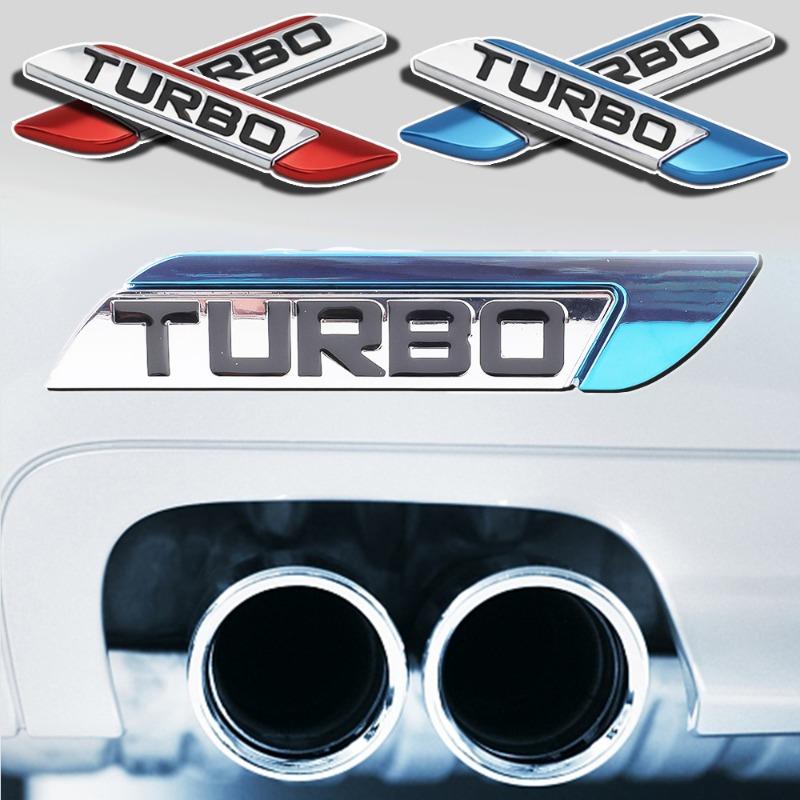 TURBO 3D Kovový Znak Odznak Pro Karoserii Univerzální Styling Exteriéru Auta Emblém Nálepky Dekorace